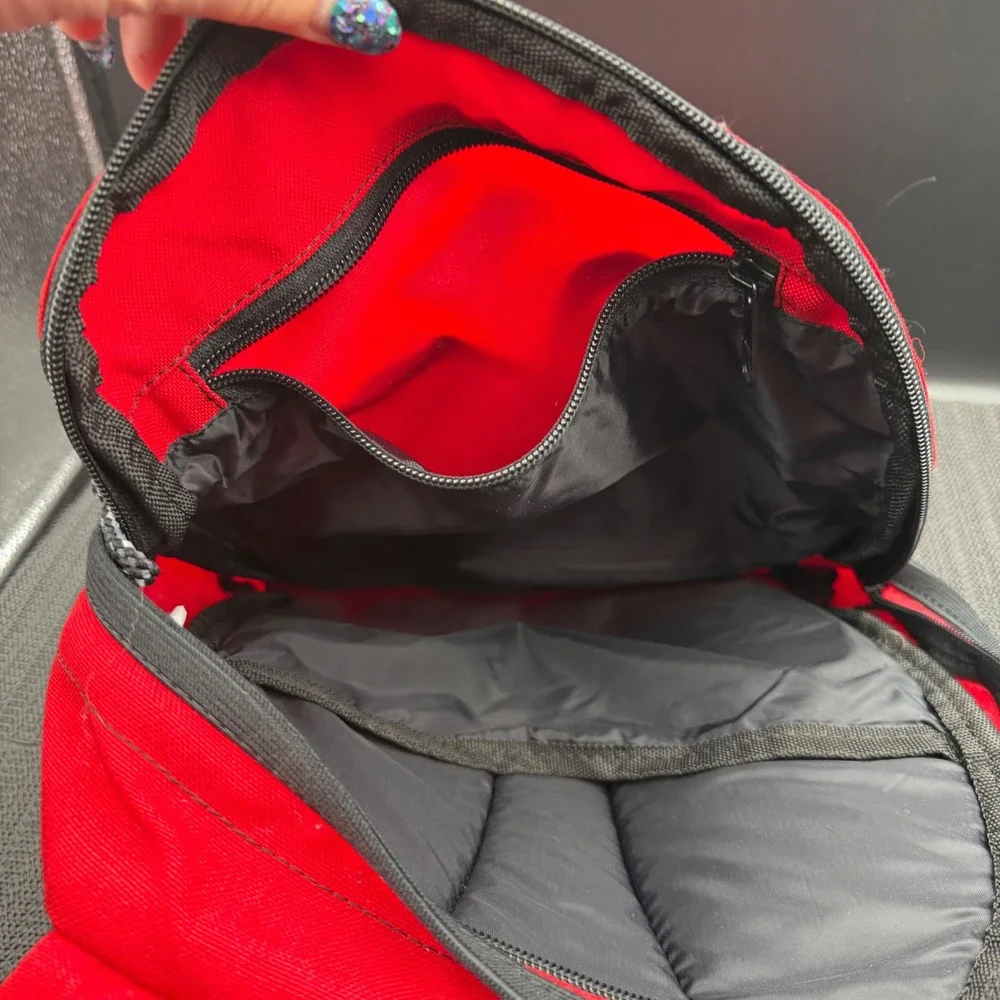 Natalex Killer Mix Red Cordura Sling Bag Padded Crossbody Backpack 1057
